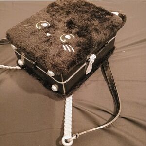 Na Na Na Surprise Black Cat Fuzzy Backpack Purse with Doll & Accessories